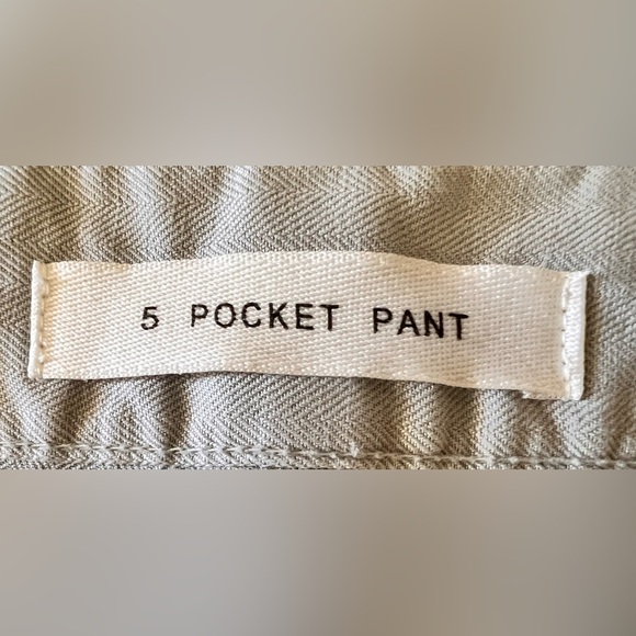 BILLY REID 5 Pocket Pant Lt Gray Green Cotton Linen 40x33 Orig$198 Exc Cond - Picture 2 of 15